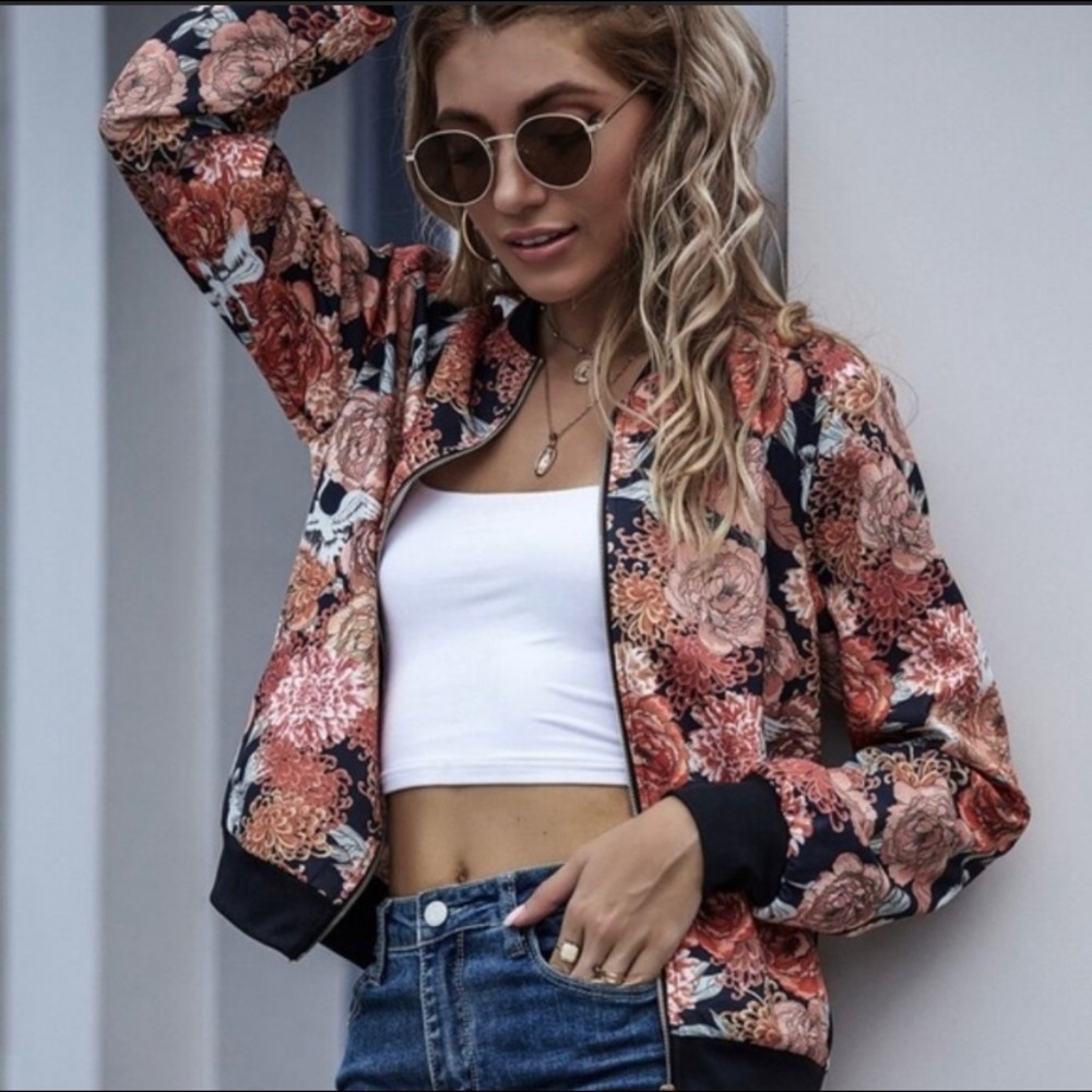 FLOWER BOMB Bomber Jacket-LAST 2🌺